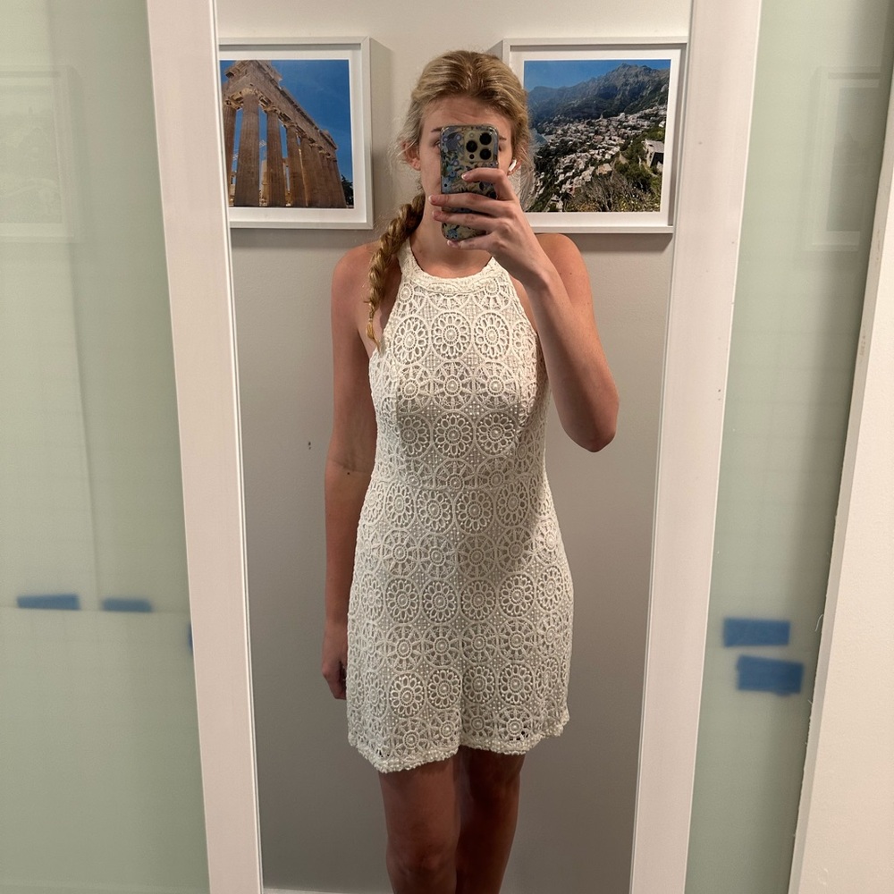 White Floral Dress